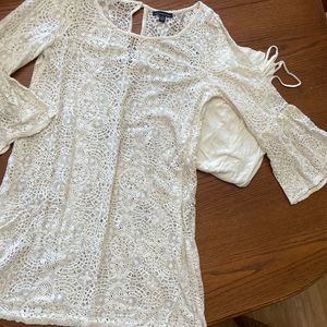 NWOT American Eagle Lace Bohemian Dress L